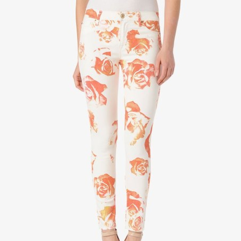 Hudson Floral Nico Skinny Jeans, 25